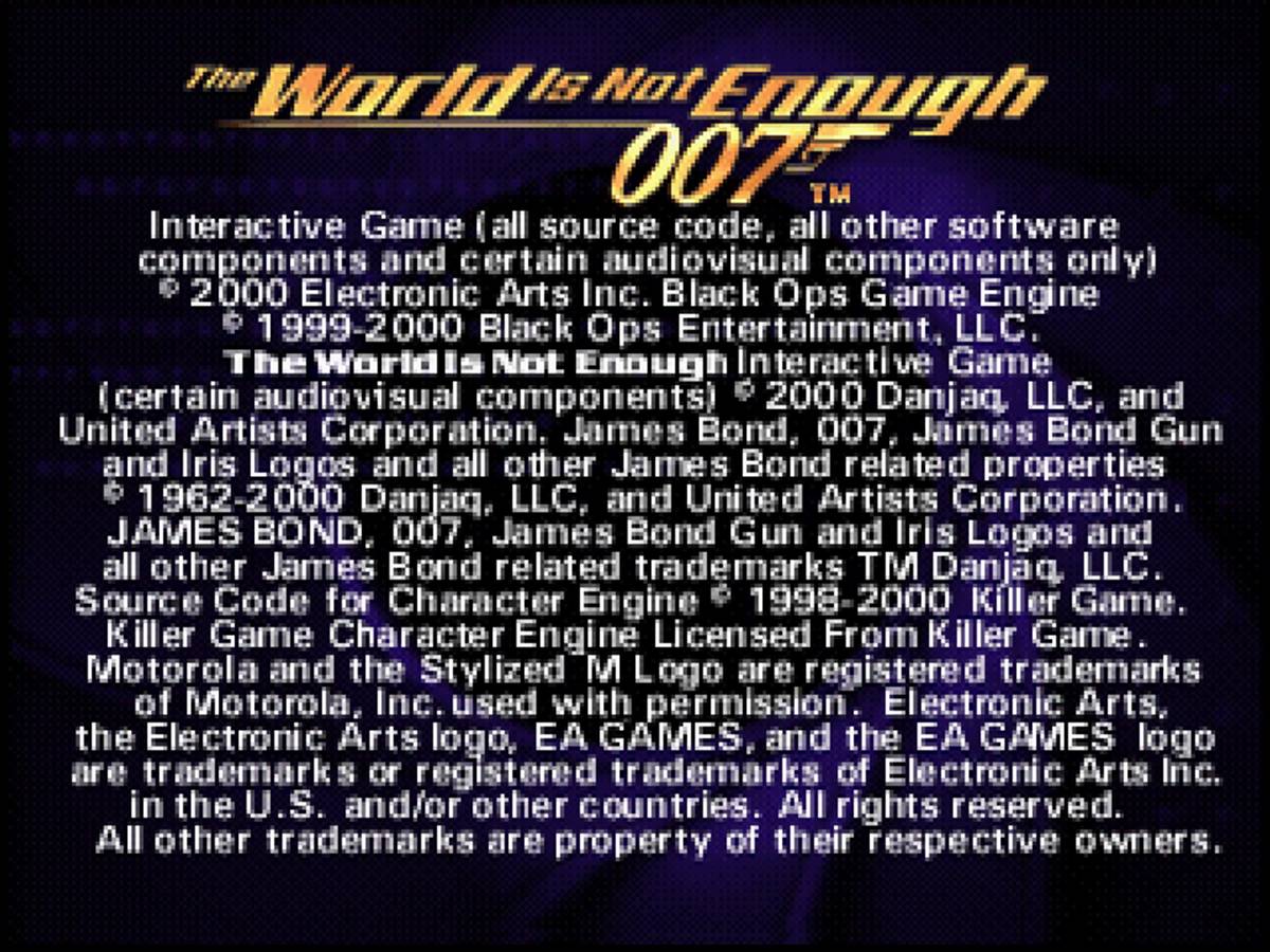 007: The World is Not Enough ISO - PS1 screenshot 7