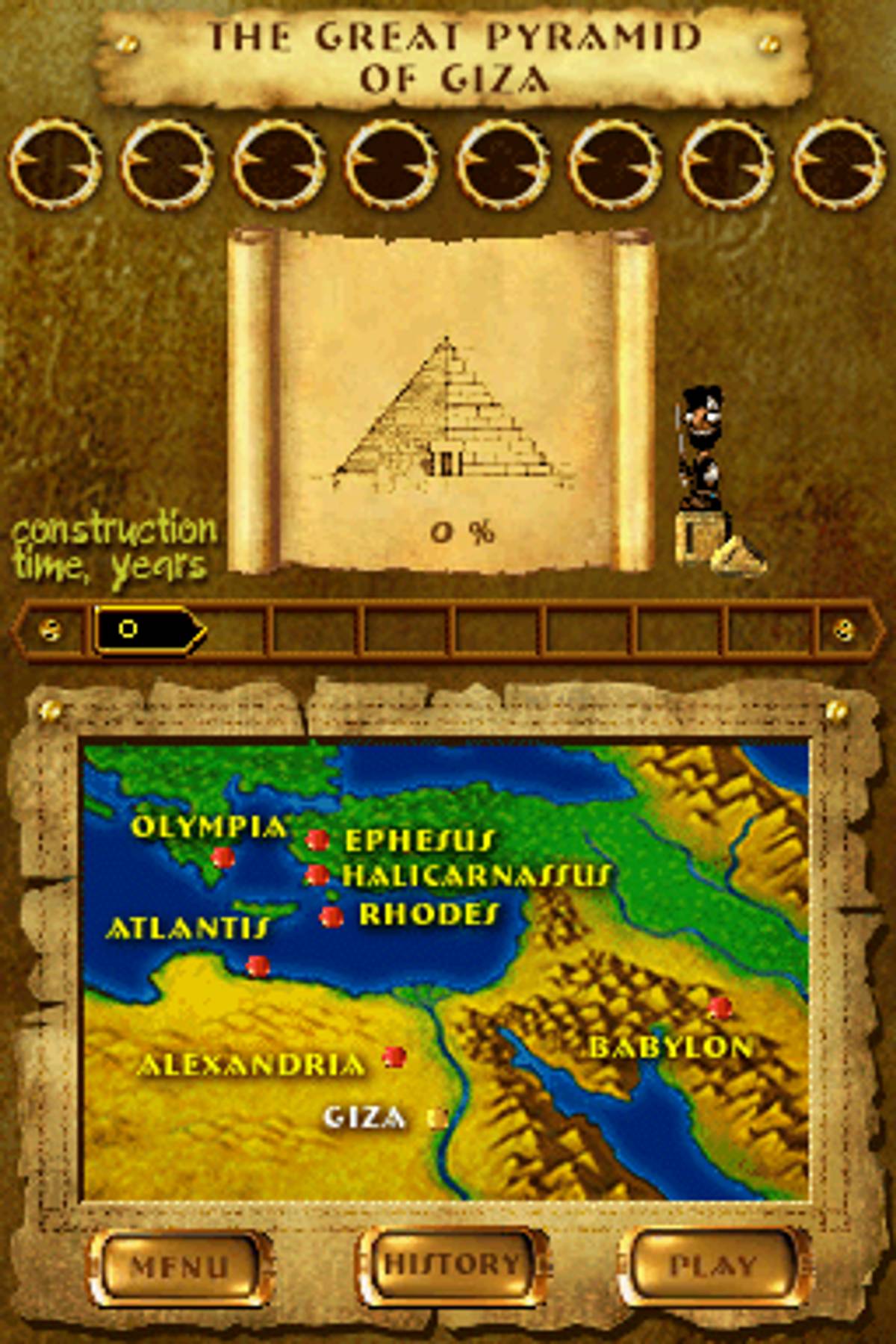 7 Wonders of the Ancient World ROM - NDS screenshot 2