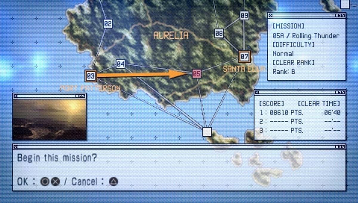 Ace Combat X: Skies of Deception ISO - PSP screenshot 8