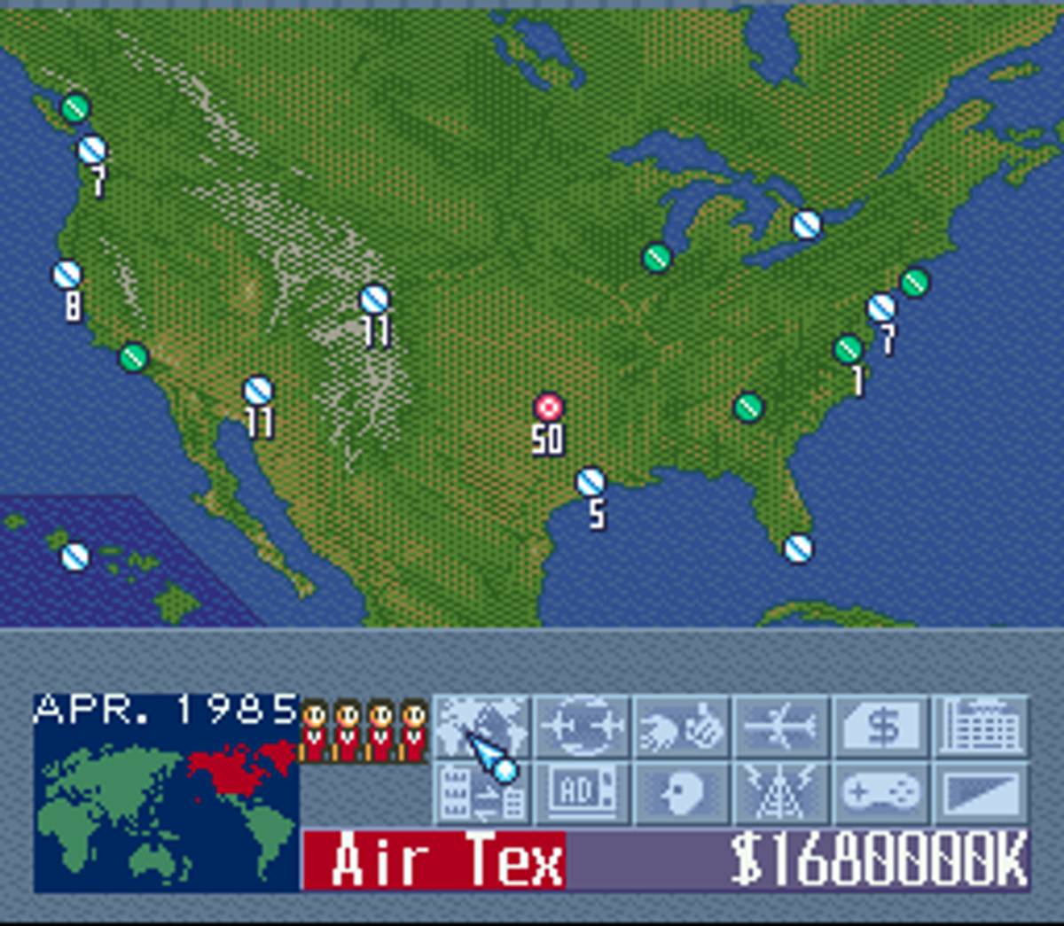 Aerobiz Supersonic ROM - SNES screenshot 3