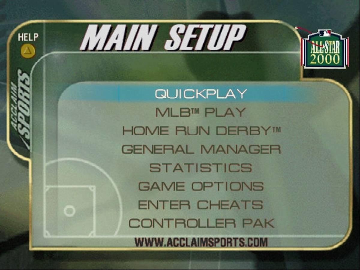 All-Star Baseball 2000 ROM - N64 screenshot 2