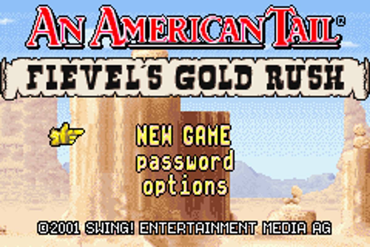 An American Tail: Fievel's Gold Rush ROM - GBA screenshot 1