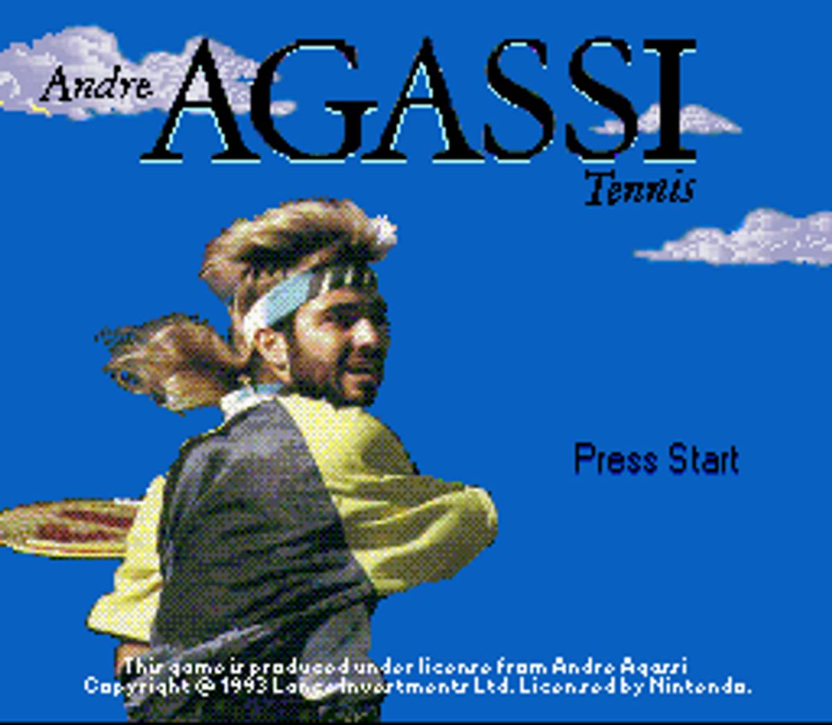 Andre Agassi Tennis ROM - SNES screenshot 2