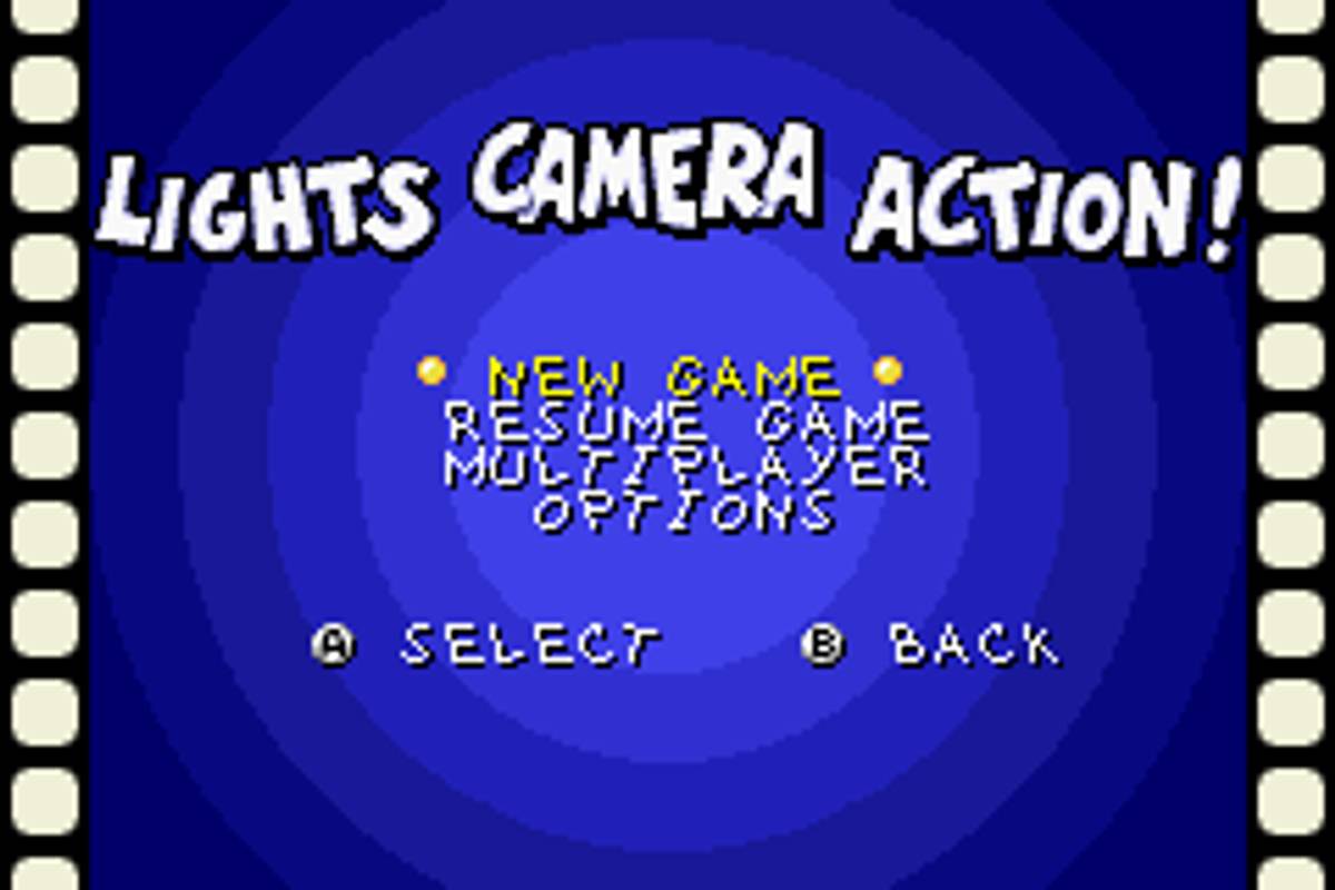 Animaniacs: Lights, Camera, Action! ROM - GBA screenshot 2