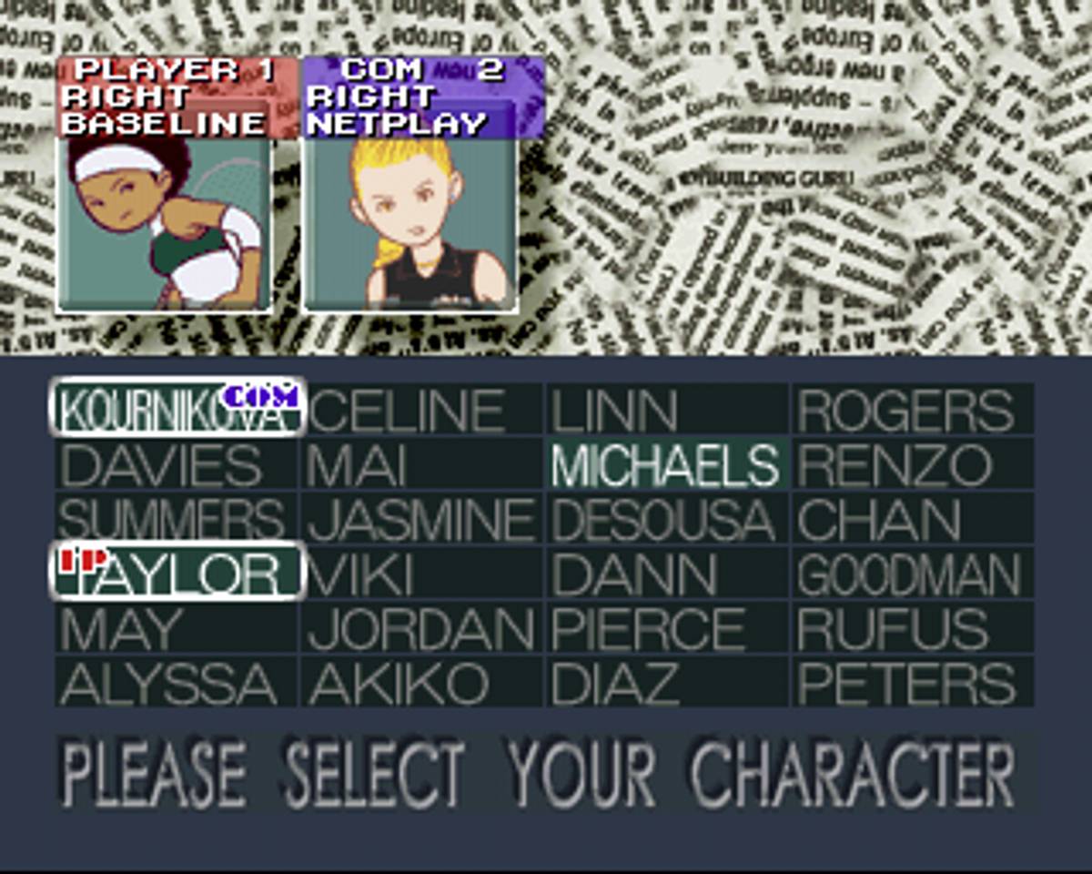 Anna Kournikova's Smash Court Tennis ISO - PS1 screenshot 5