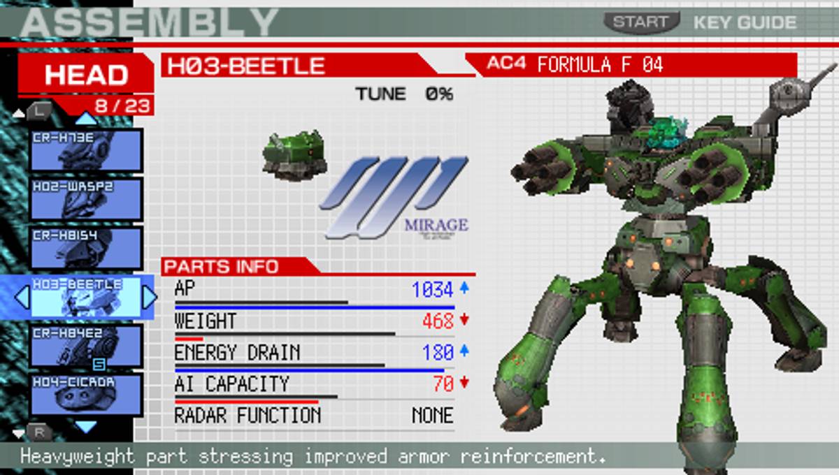 Armored Core: Formula Front - Extreme Battle ISO - PSP screenshot 6
