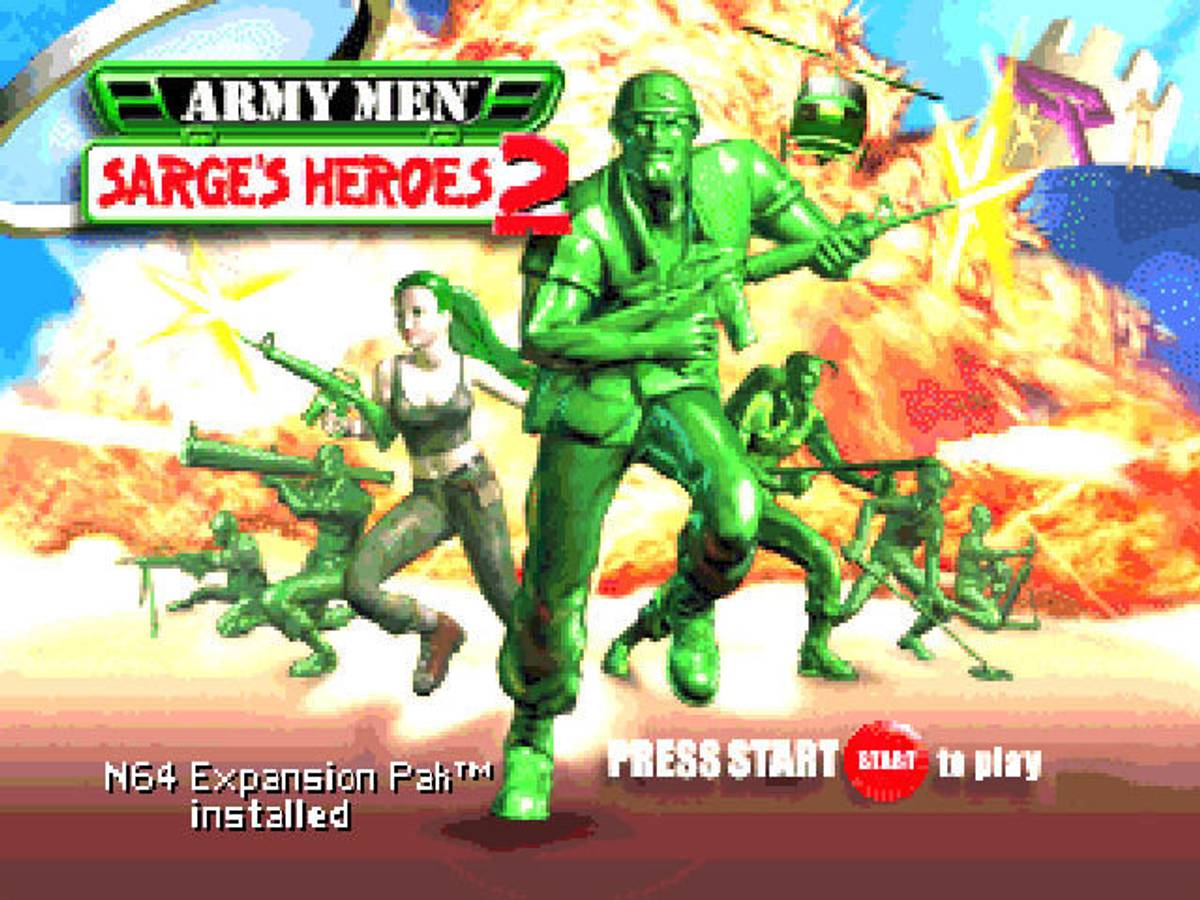 Army Men: Sarge's Heroes 2 ROM - N64 screenshot 1