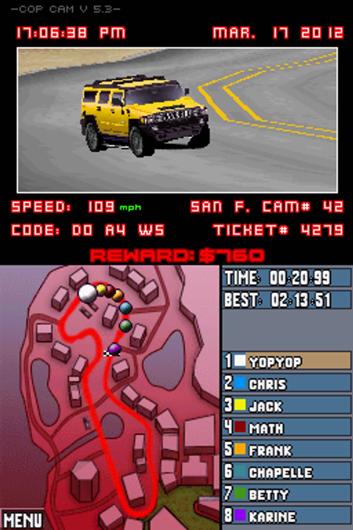 Asphalt: Urban GT 2 ROM - NDS screenshot 8