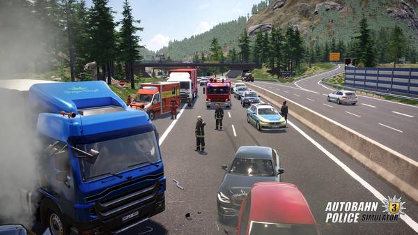Autobahn Police Simulator 3 Police Motorcycle-TENOKE screenshot 1