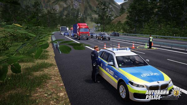 Autobahn Police Simulator 3 Police Motorcycle-TENOKE screenshot 2