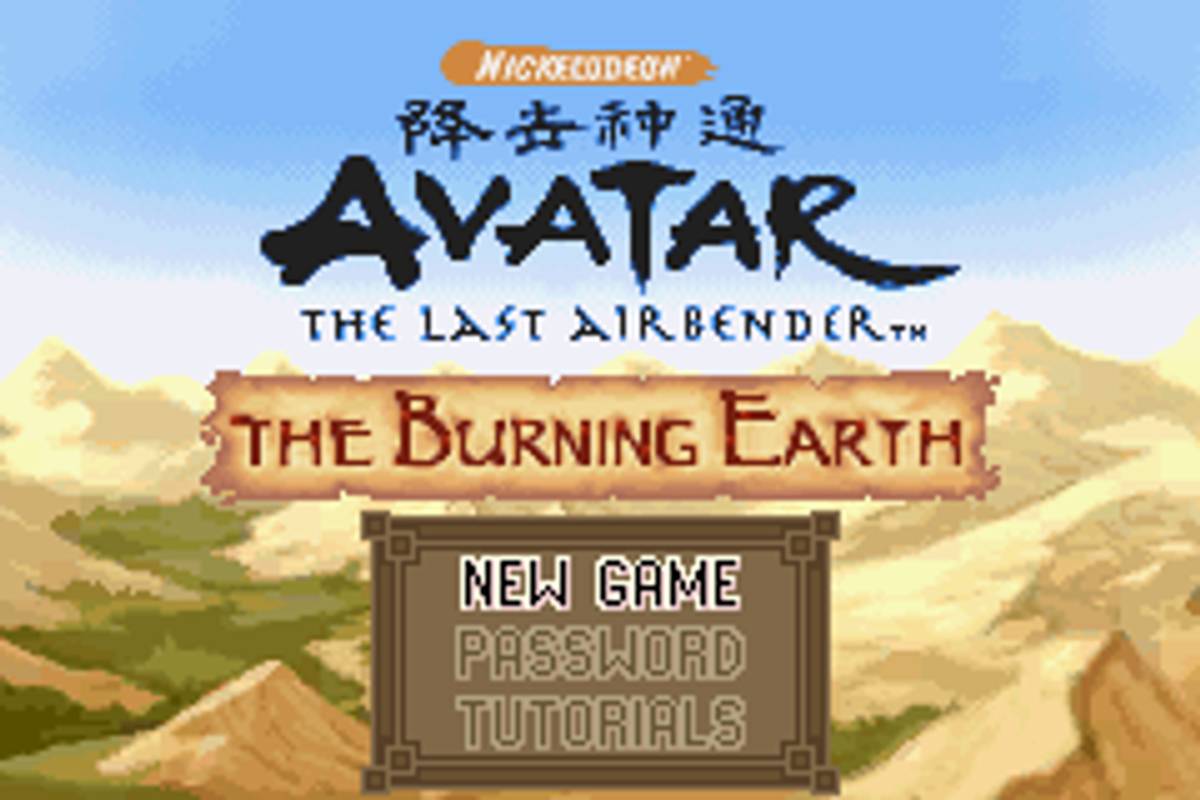 Avatar: The Last Airbender - The Burning Earth ROM - GBA screenshot 1