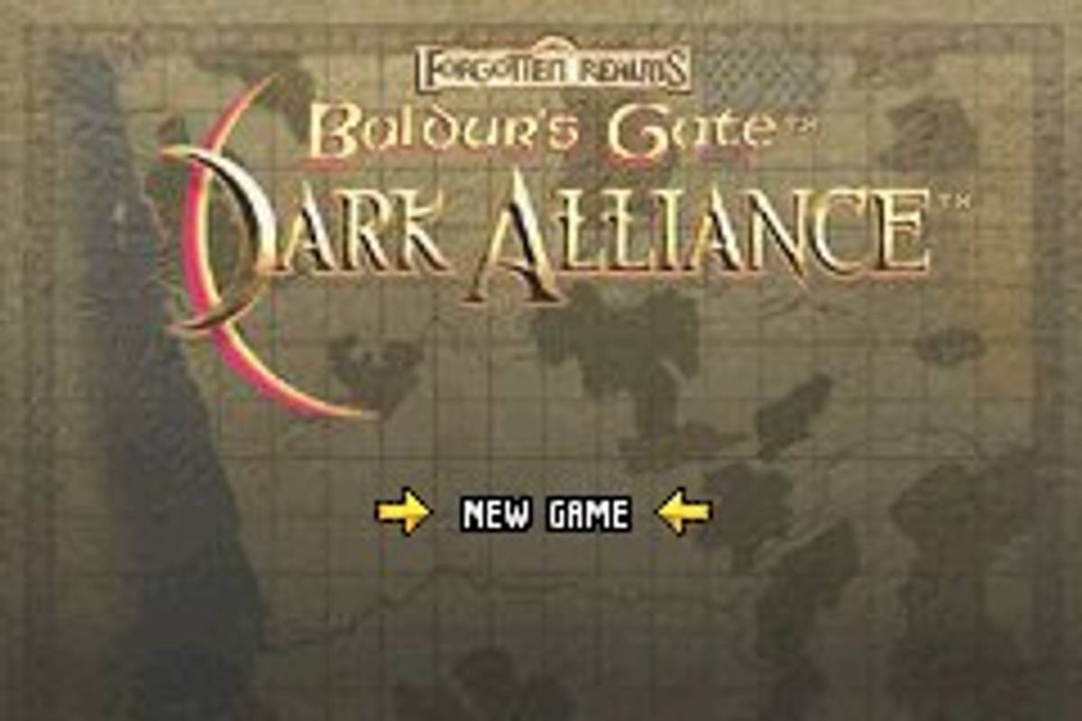 Baldur's Gate: Dark Alliance ROM - GBA screenshot 1