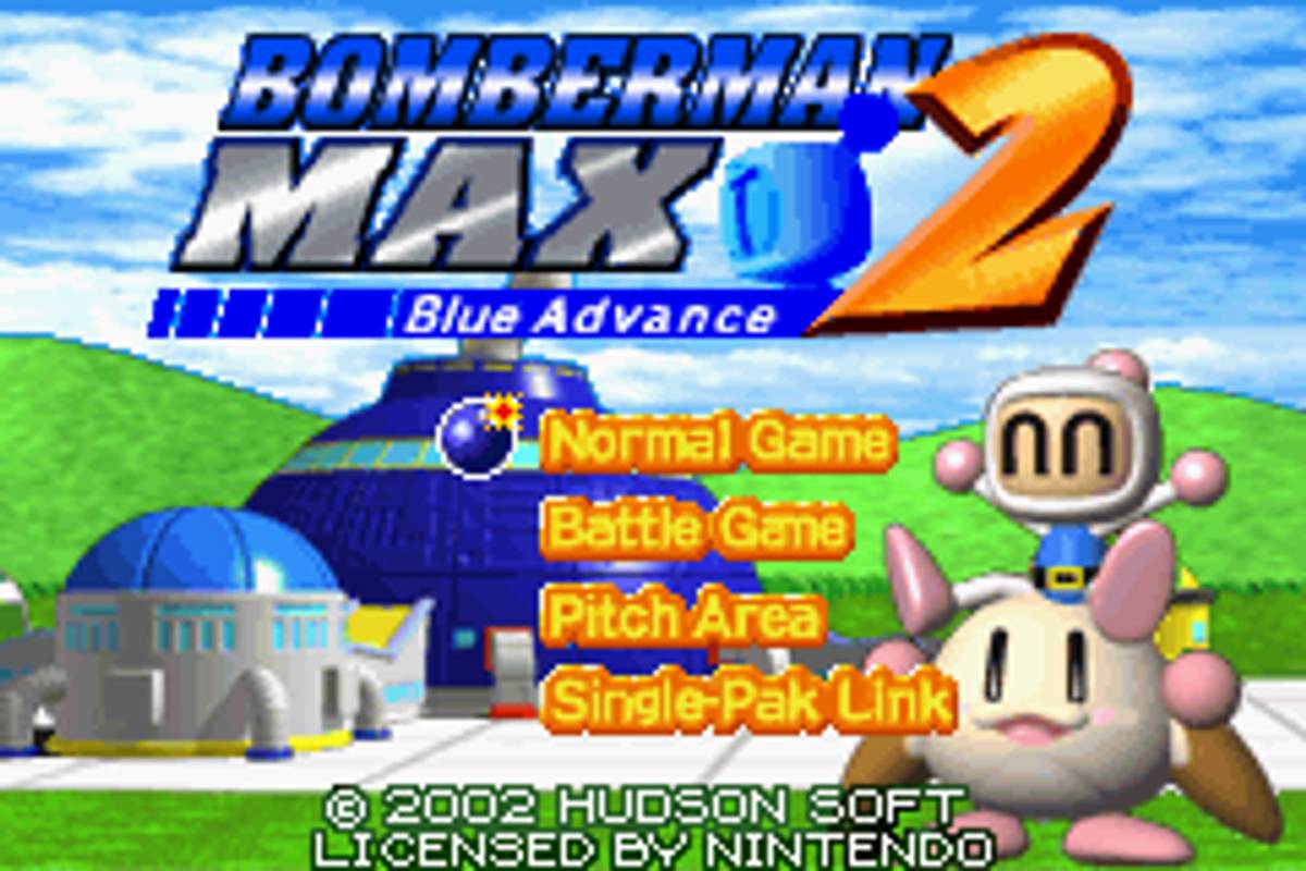 Bomberman Max 2: Blue Advance ROM - GBA screenshot 1