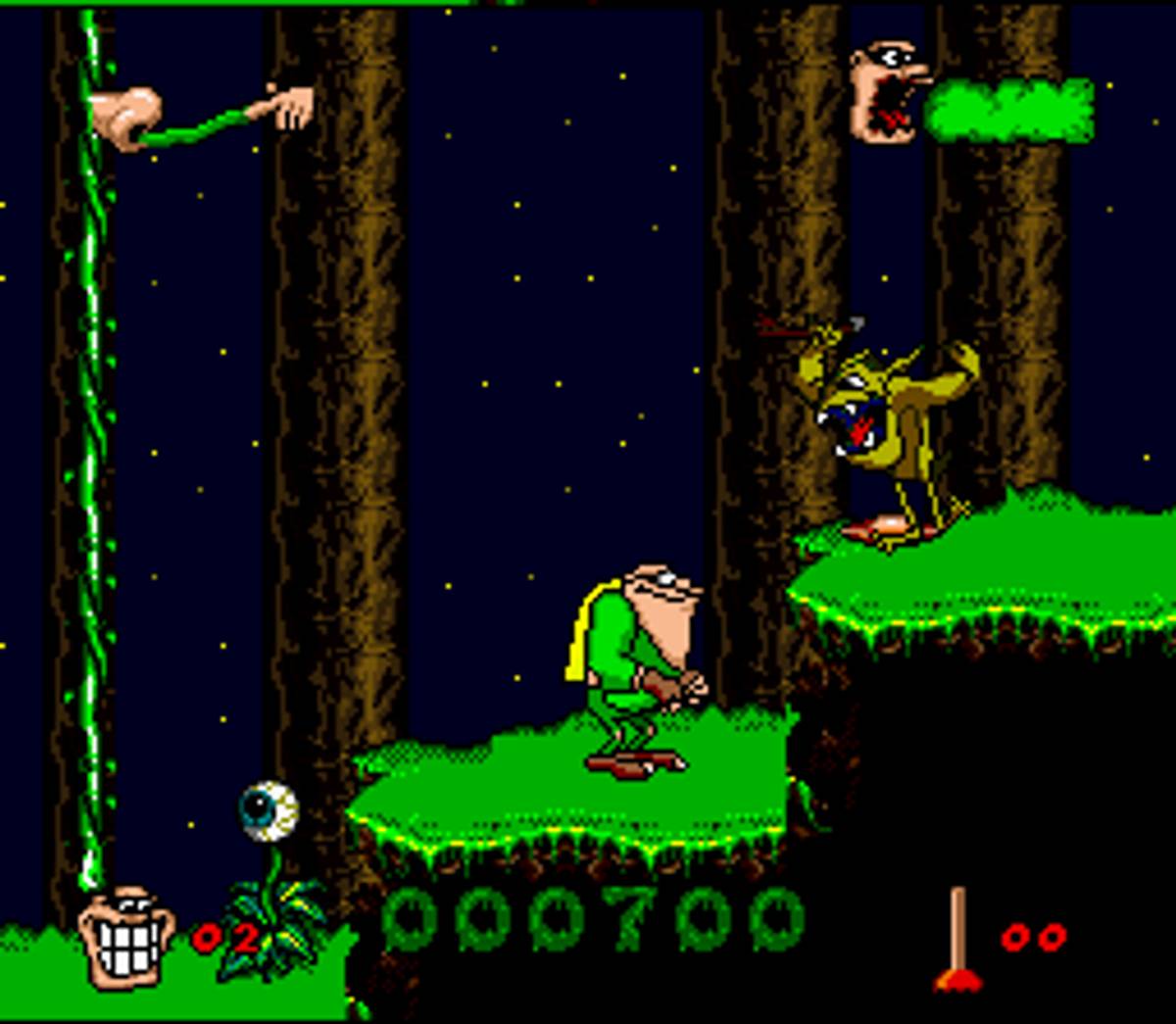 Boogerman: A Pick and Flick Adventure ROM - SNES screenshot 2