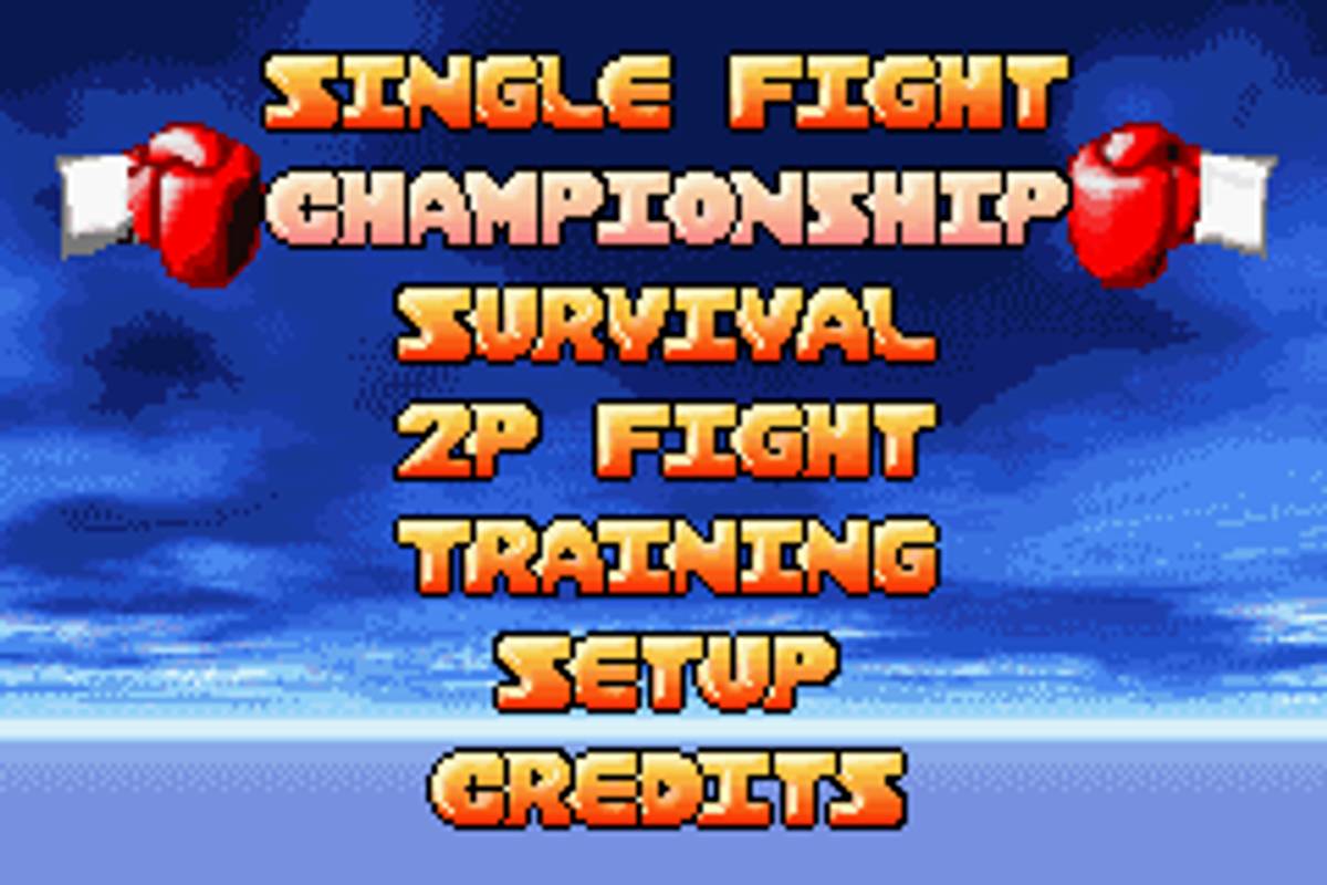 Boxing Fever ROM - GBA screenshot 2