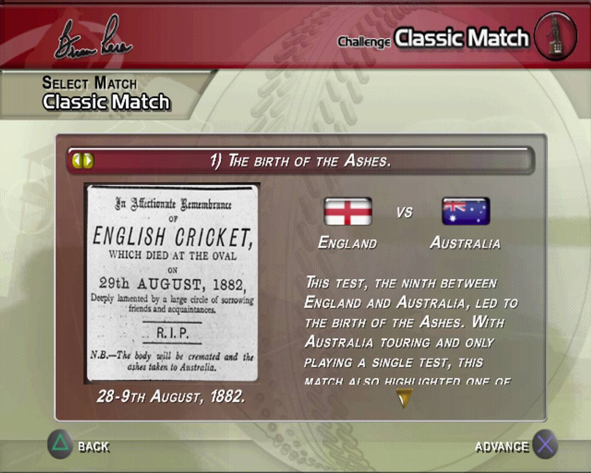 Brian Lara International Cricket 2005 ISO - PS2 screenshot 8