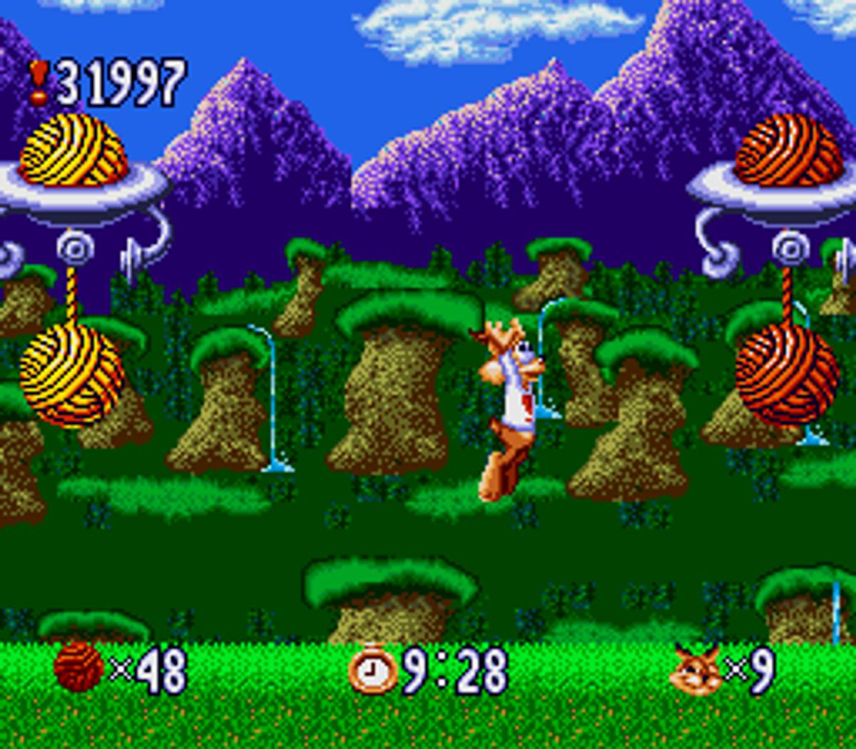 Bubsy in: Claws Encounters of the Furred Kind ROM - SNES screenshot 10