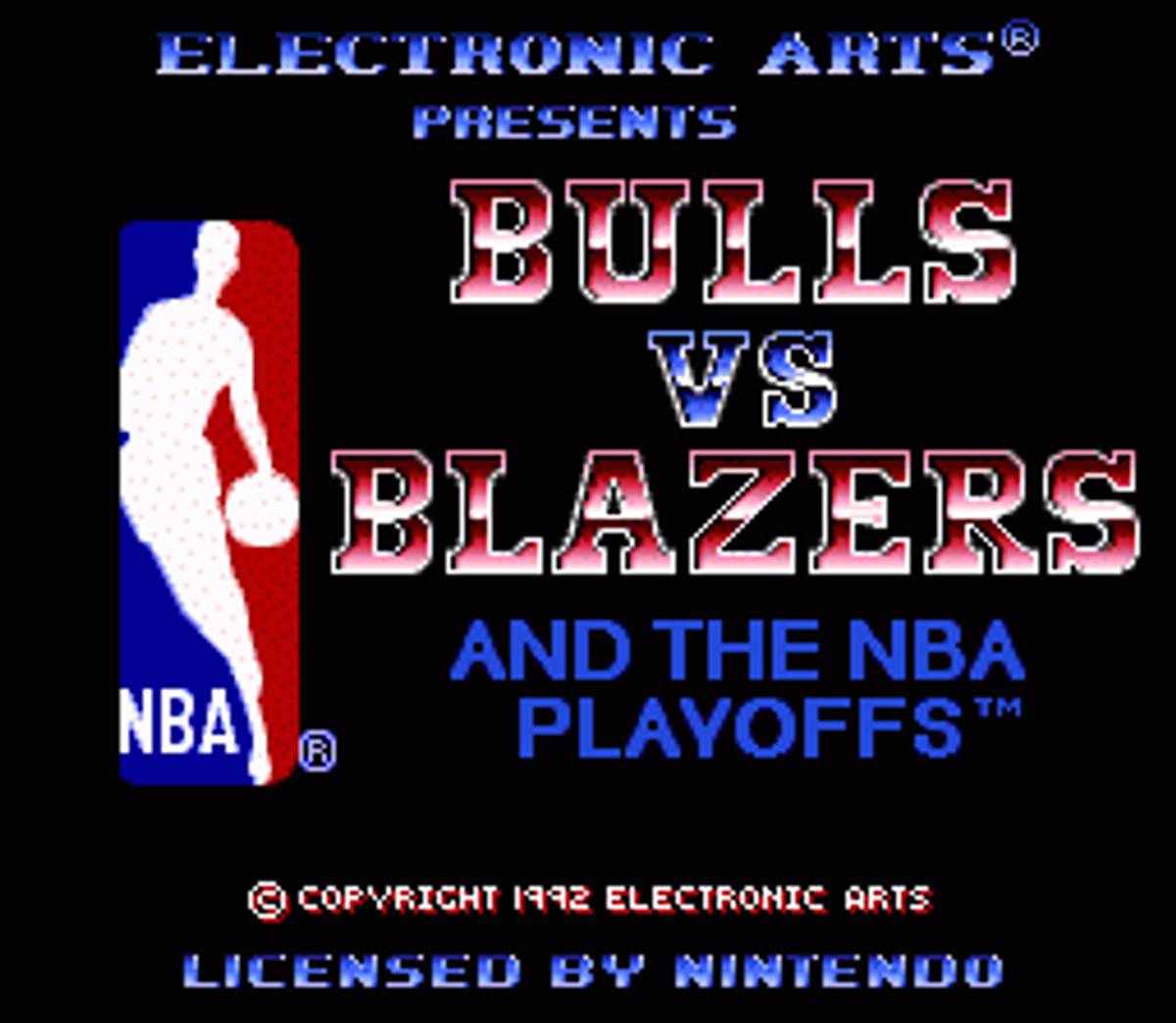 Bulls vs. Blazers and the NBA Playoffs ROM - SNES screenshot 1