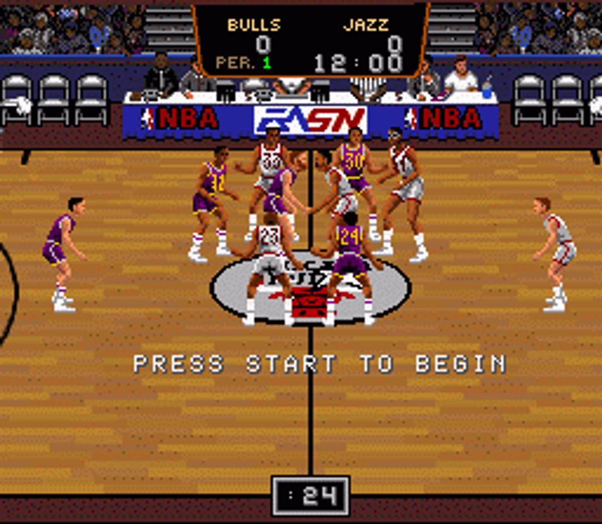 Bulls vs. Blazers and the NBA Playoffs ROM - SNES screenshot 5