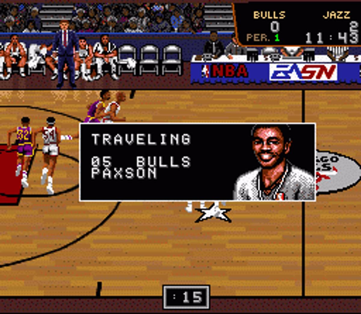 Bulls vs. Blazers and the NBA Playoffs ROM - SNES screenshot 6