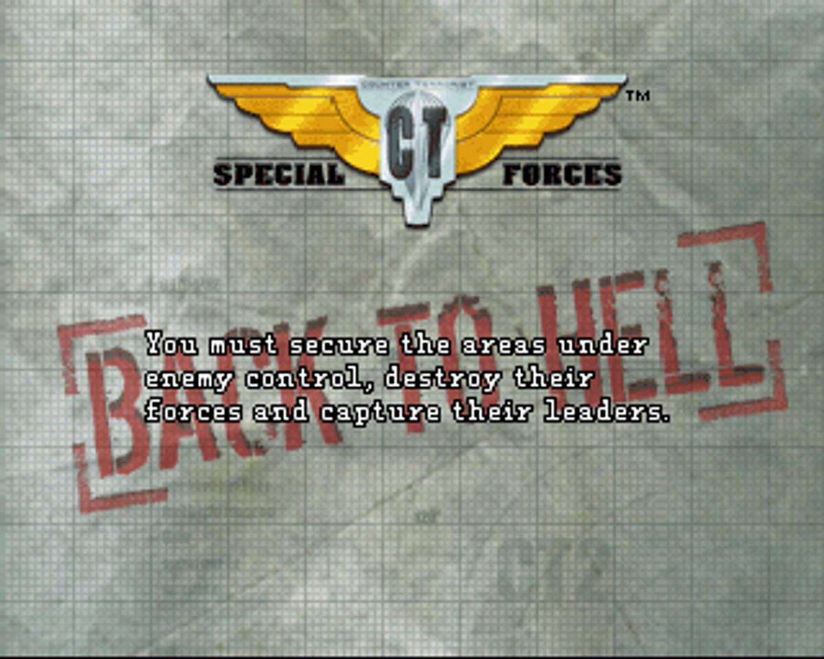 CT Special Forces: Back to Hell ISO - PS1 screenshot 4