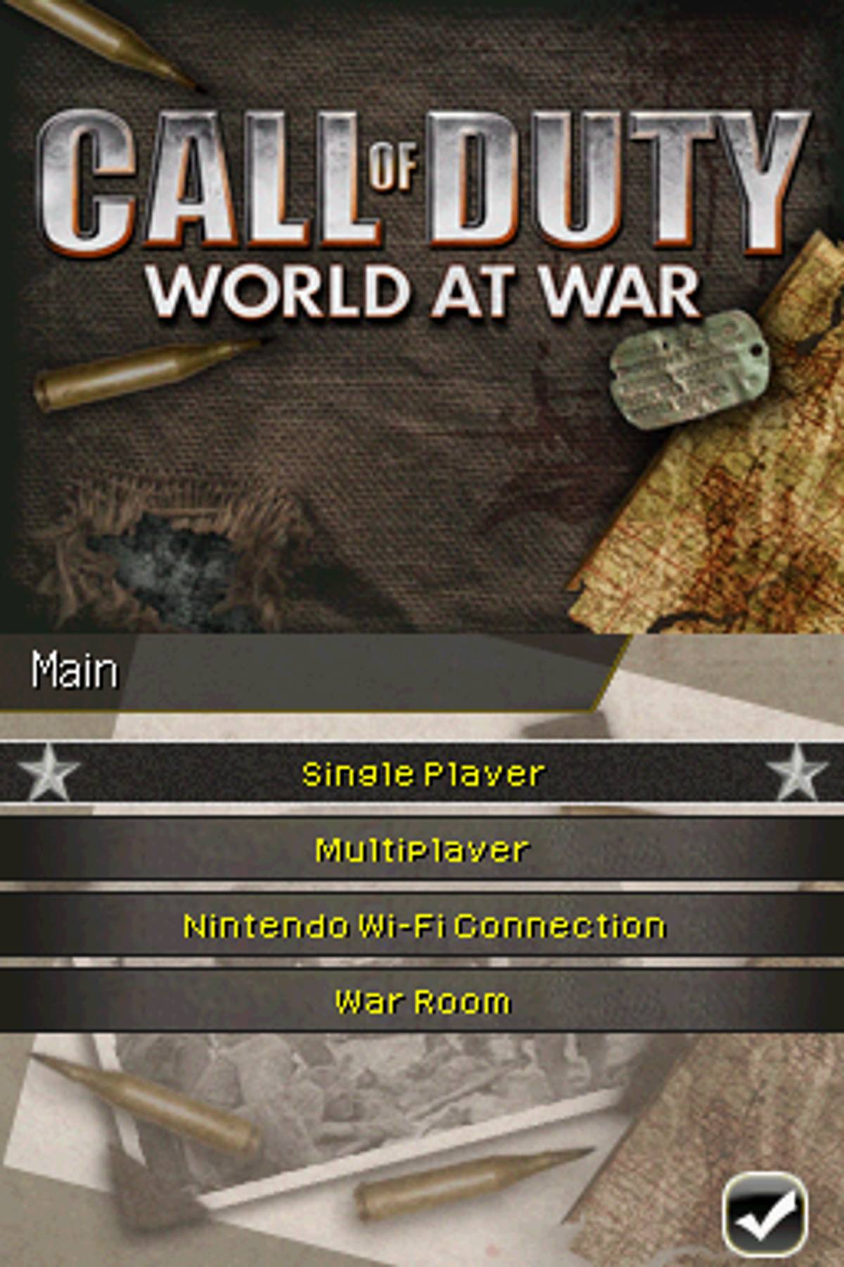 Call of Duty: World at War ROM - NDS screenshot 1