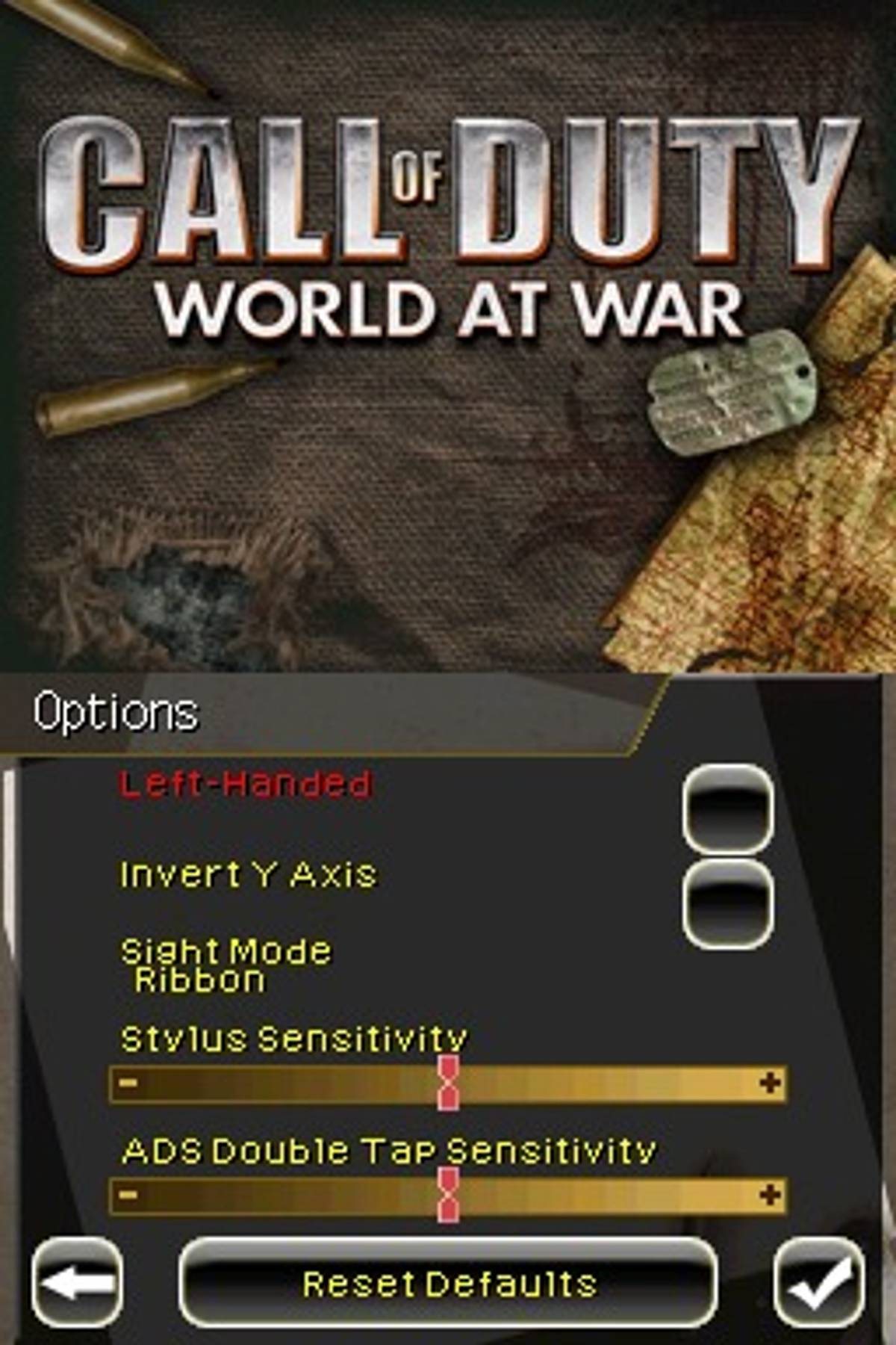 Call of Duty: World at War ROM - NDS screenshot 2
