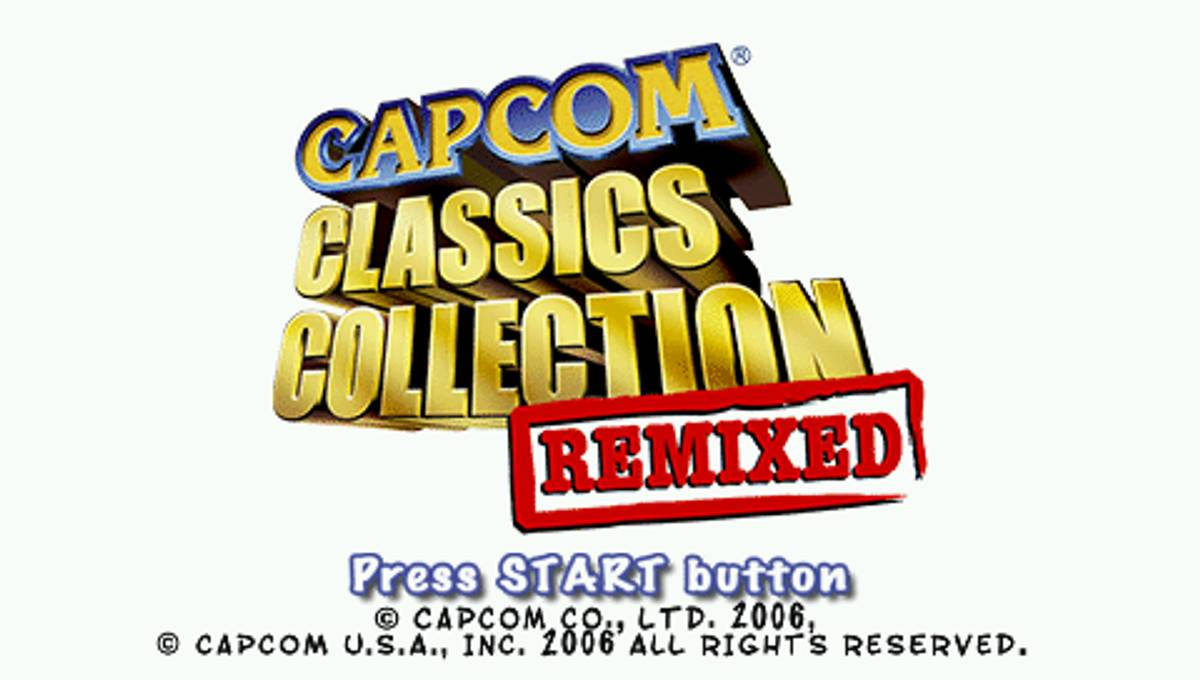 Capcom Classics Collection: Remixed ISO - PSP screenshot 1