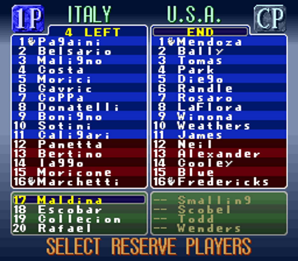 Capcom's Soccer Shootout ROM - SNES screenshot 8