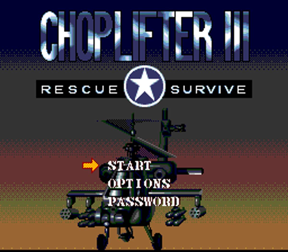 Choplifter III: Rescue Survive ROM - SNES screenshot 1