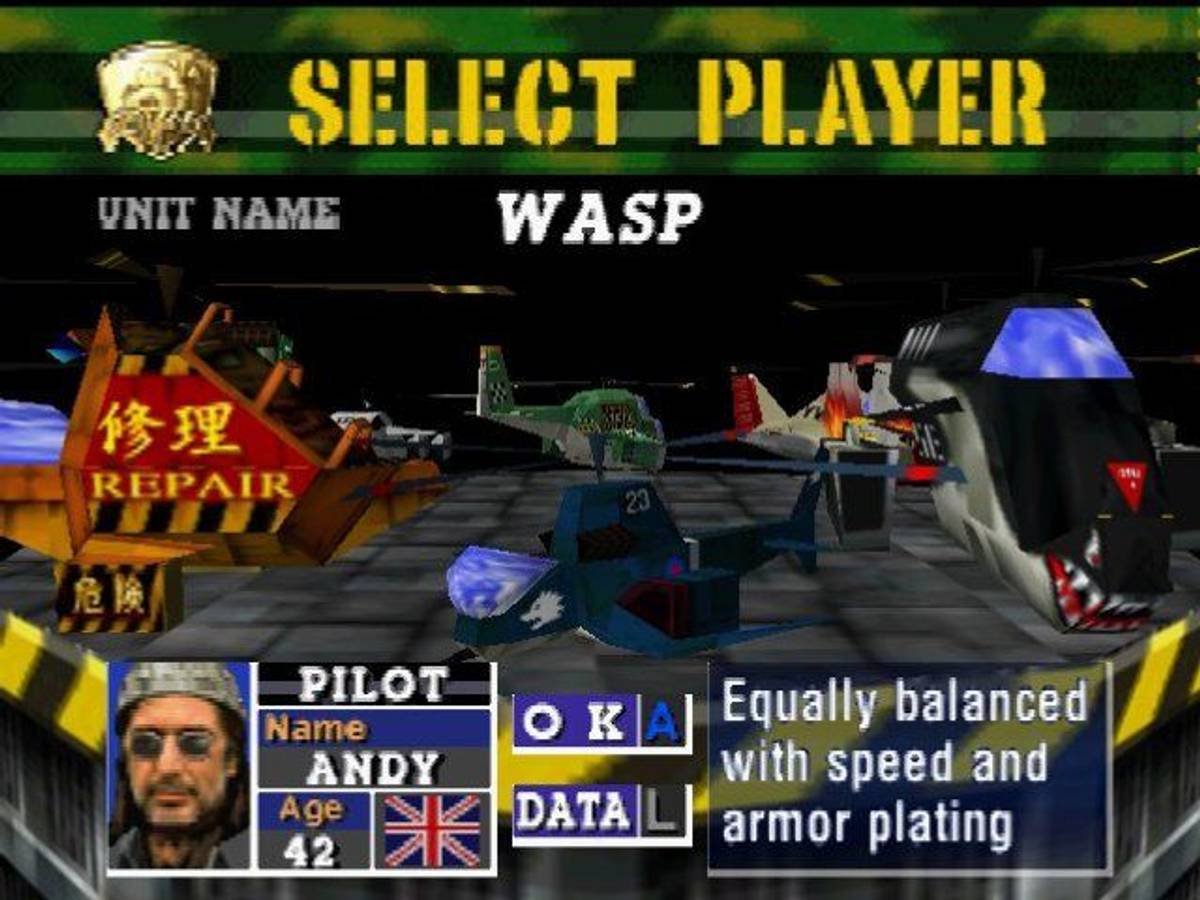 Chopper Attack ROM - N64 screenshot 1