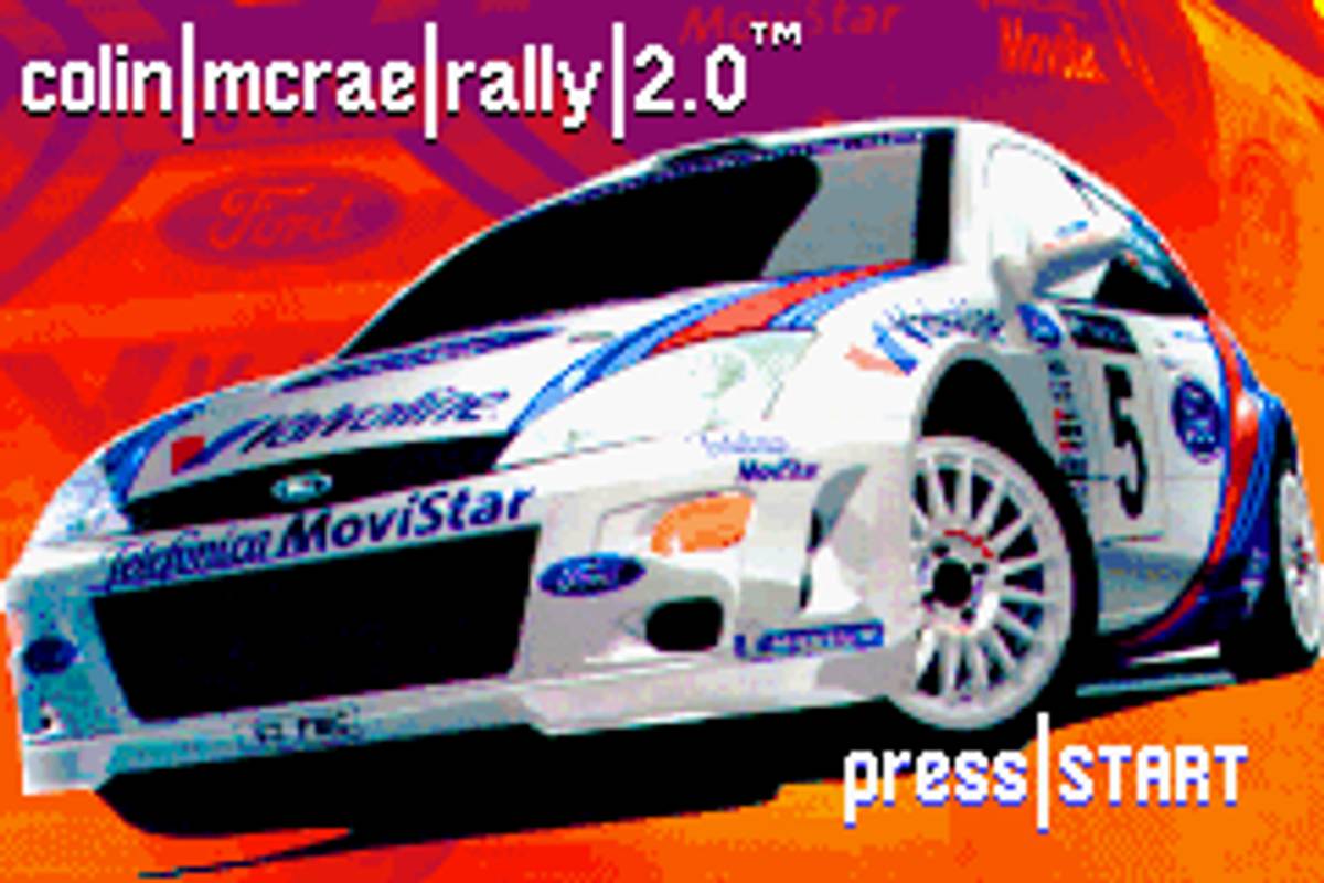 Colin McRae Rally 2.0 ROM - GBA screenshot 1