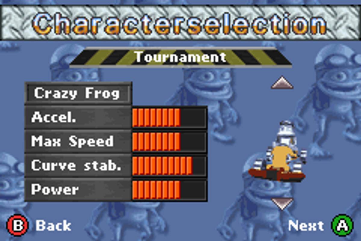 Crazy Frog Racer ROM - GBA screenshot 3