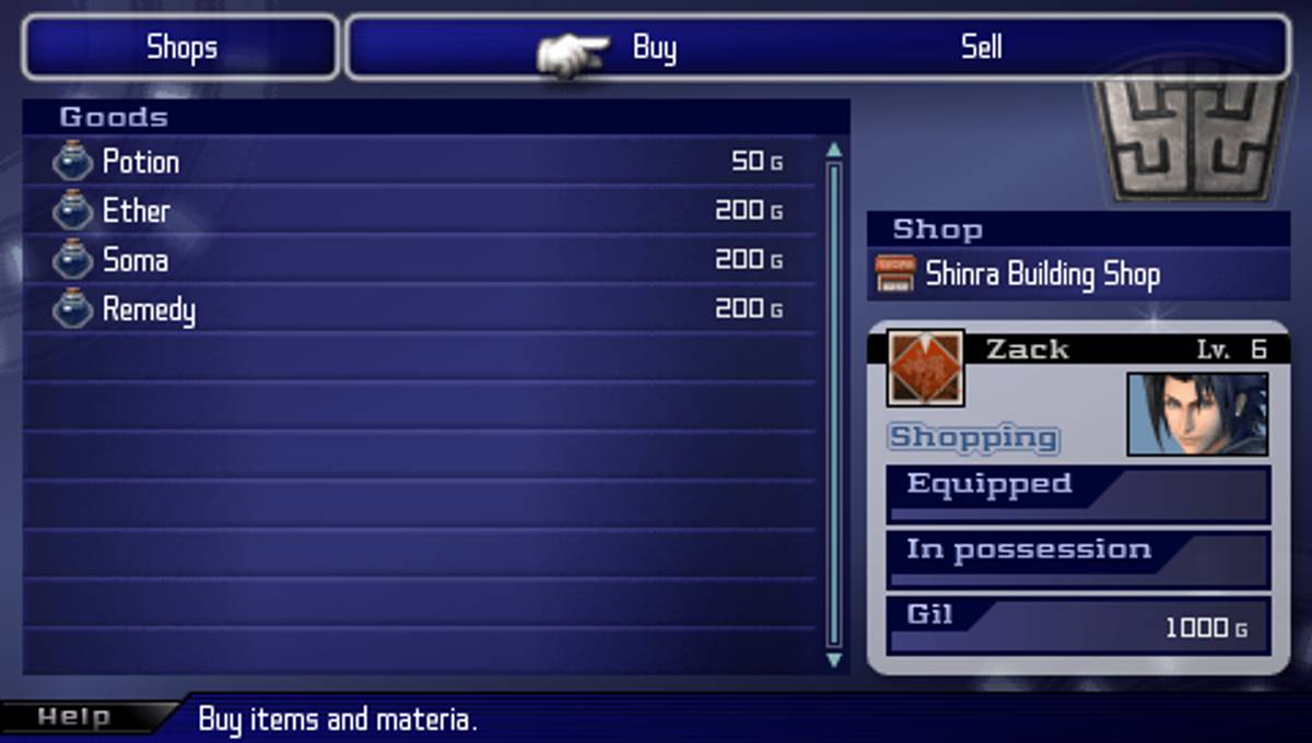 Crisis Core: Final Fantasy VII ISO - PSP screenshot 8