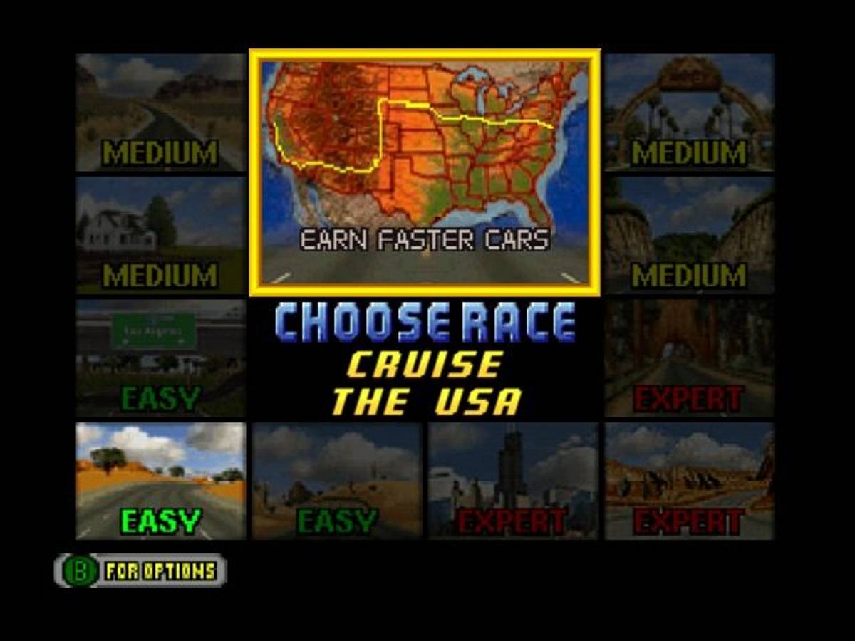 Cruis'n USA ROM - N64 screenshot 2