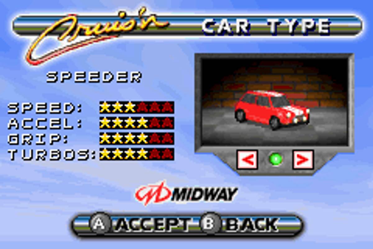 Cruis'n Velocity ROM - GBA screenshot 3