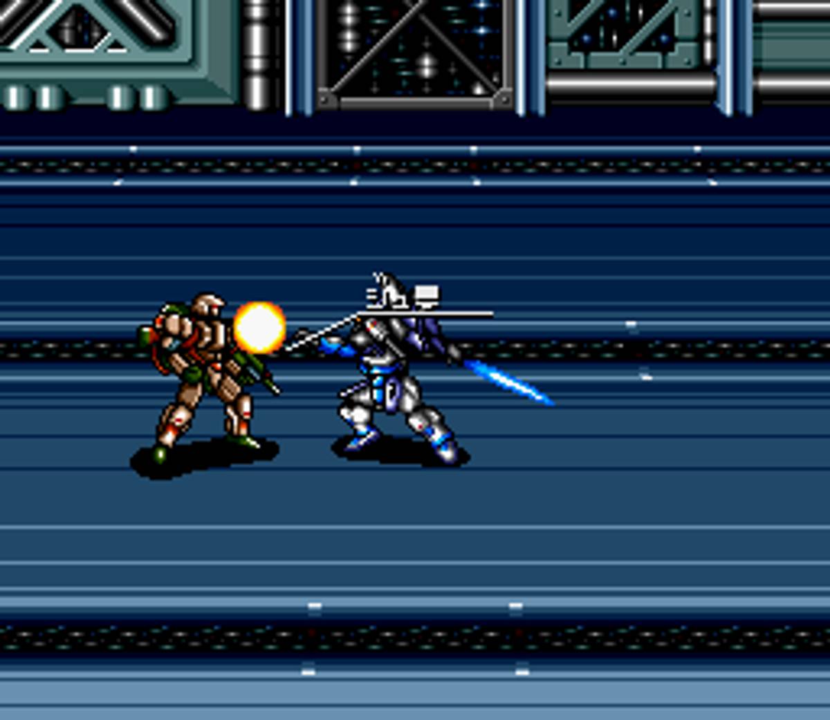 Cyber Knight II: Chikyū Teikoku no Yabō ROM - SNES screenshot 4