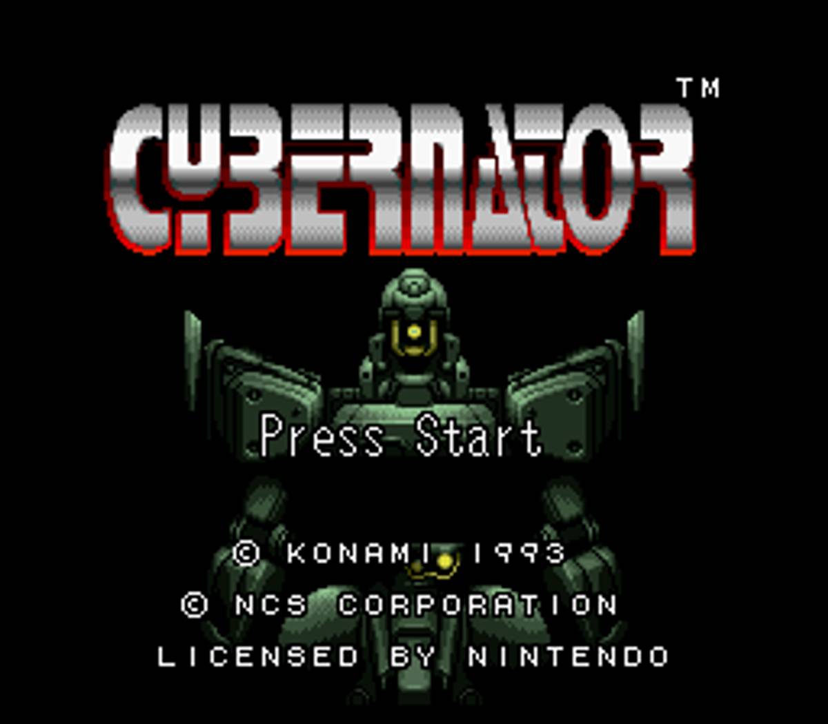 Cybernator ROM - SNES screenshot 1