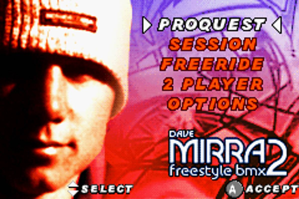 Dave Mirra Freestyle BMX 2 ROM - GBA screenshot 2