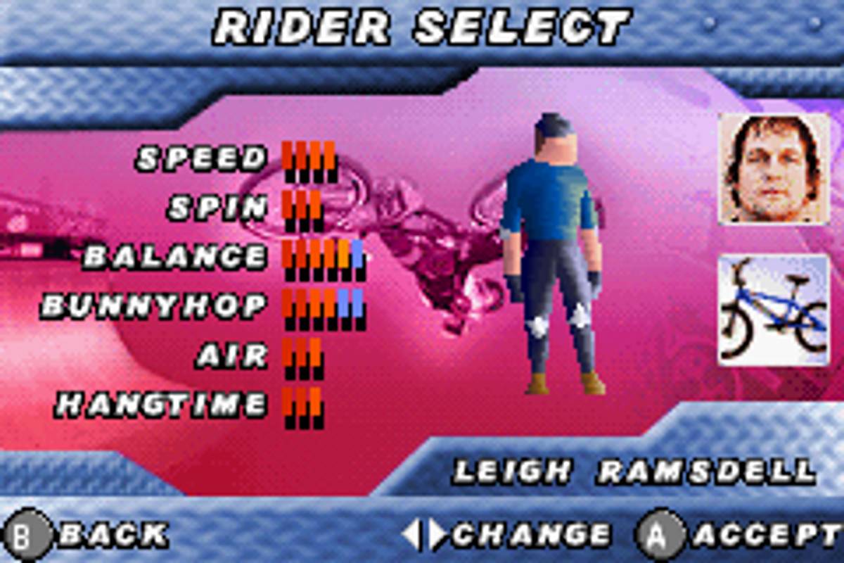 Dave Mirra Freestyle BMX 2 ROM - GBA screenshot 3