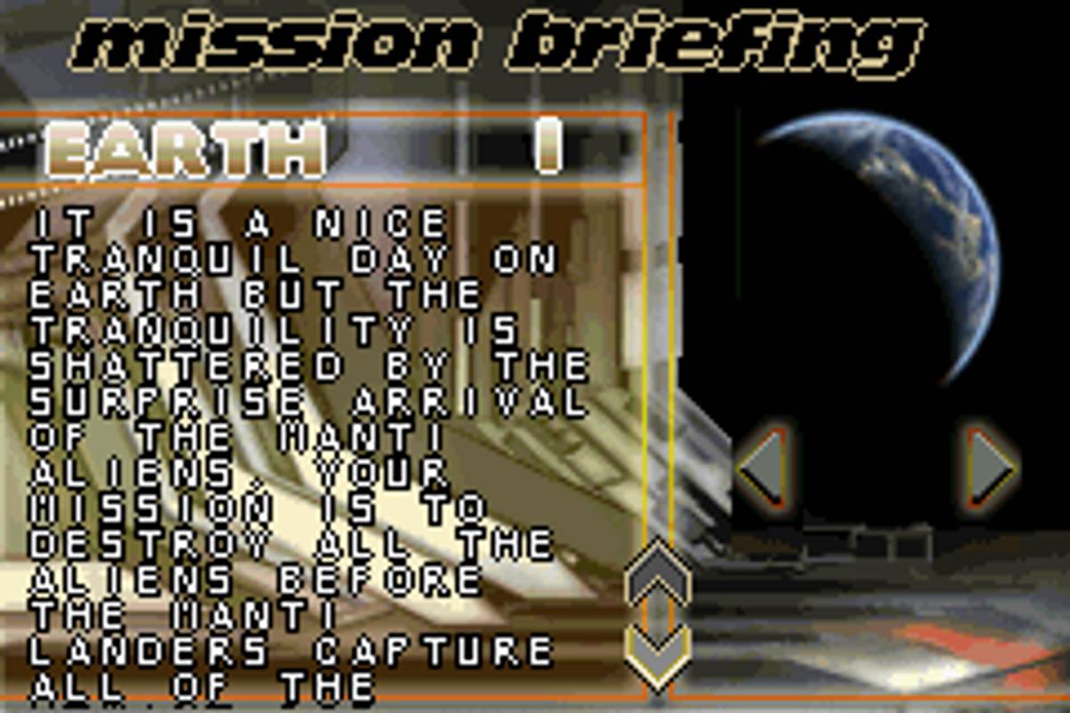 Defender ROM - GBA screenshot 3