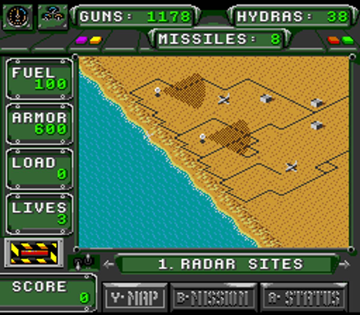 Desert Strike: Return to the Gulf ROM - SNES screenshot 7