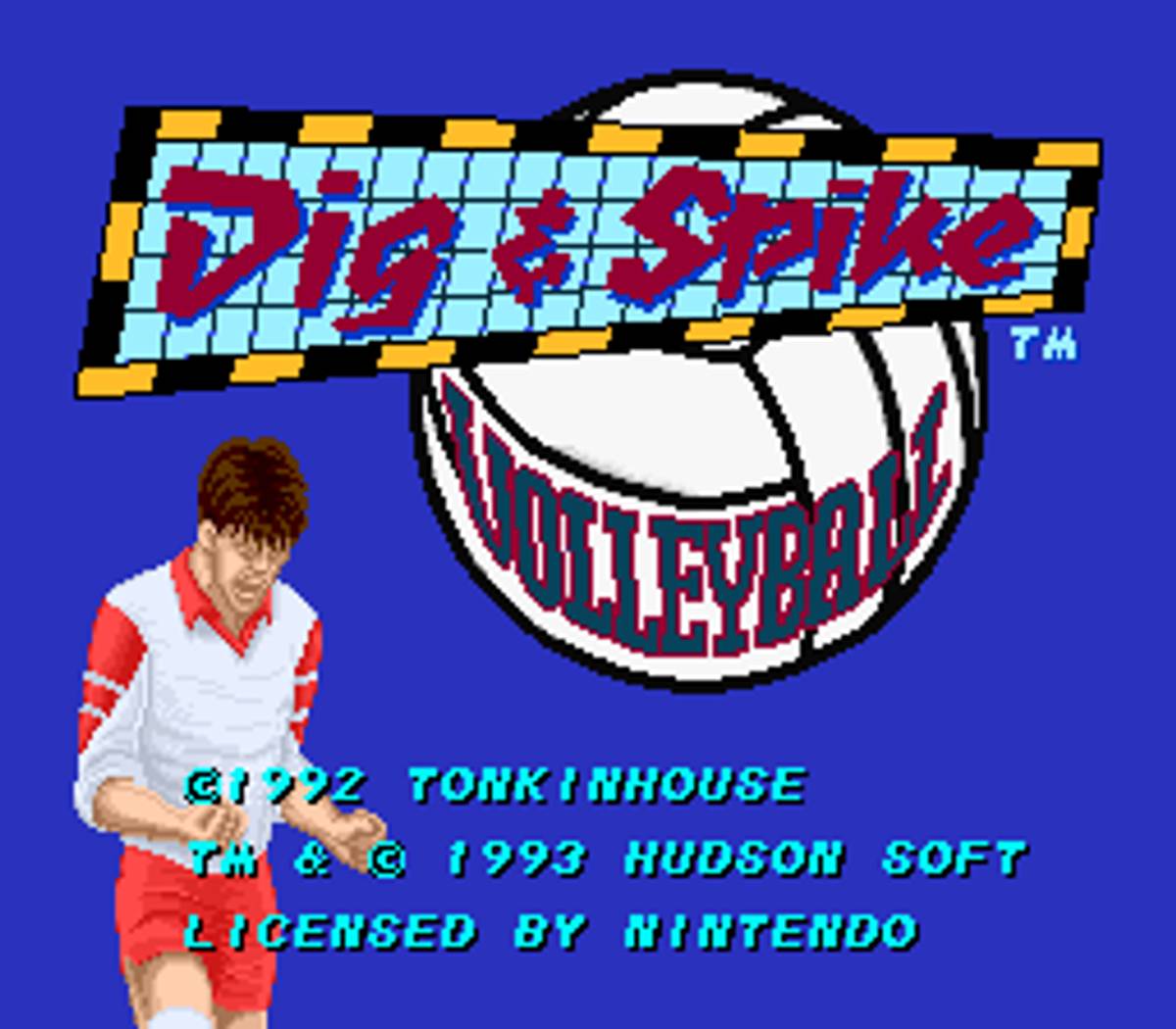Dig & Spike Volleyball ROM - SNES screenshot 1