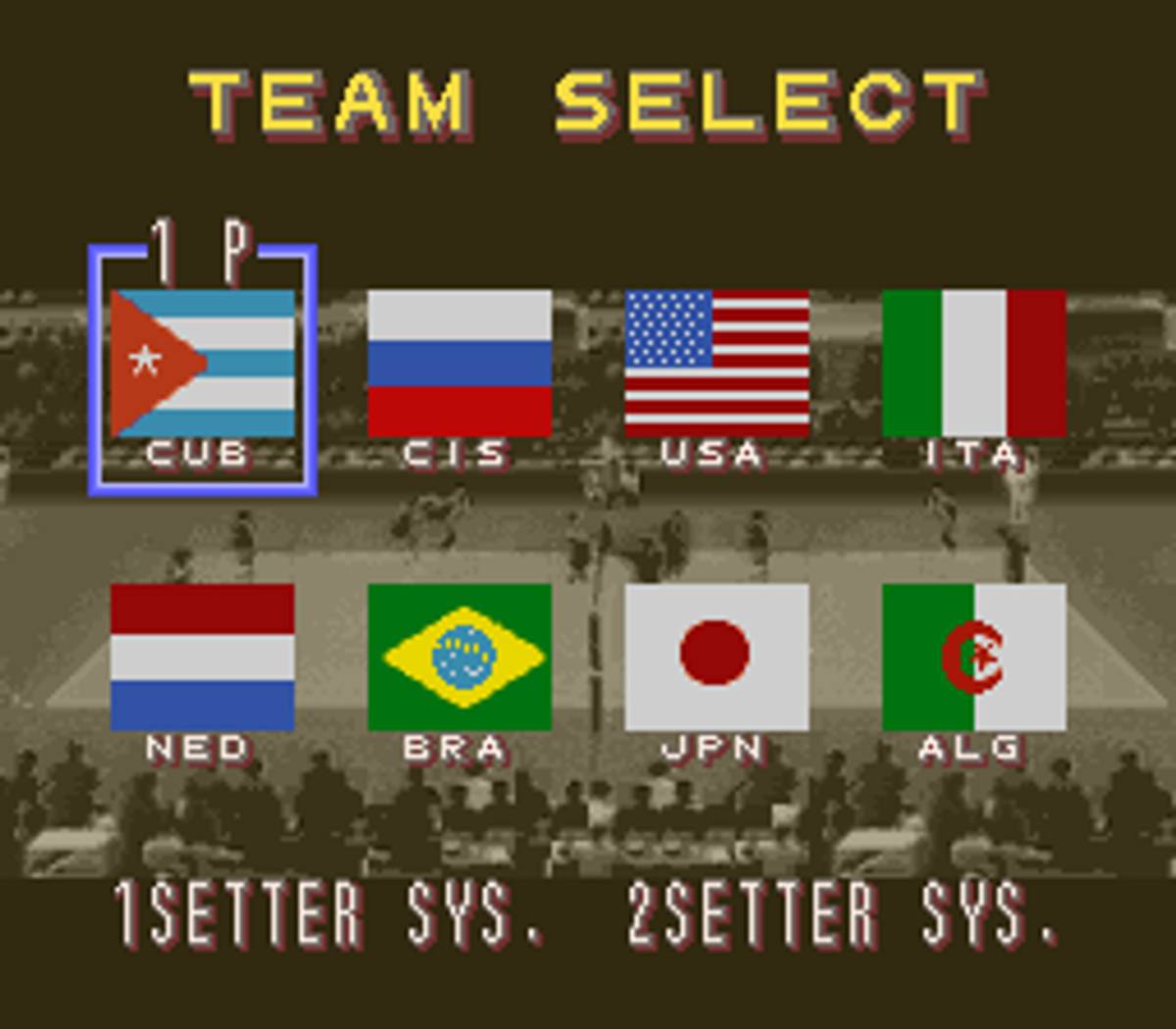 Dig & Spike Volleyball ROM - SNES screenshot 4