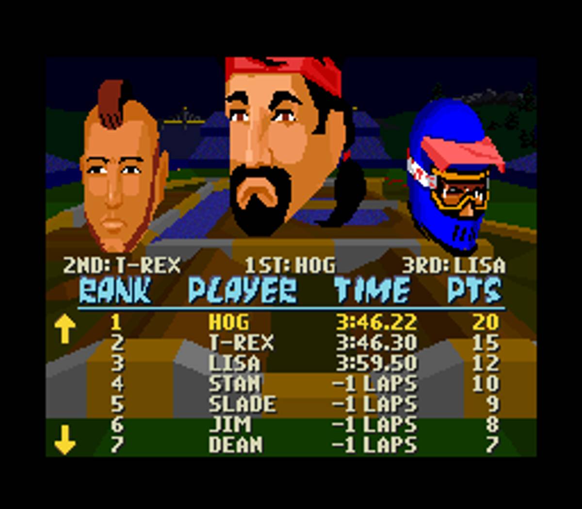 Dirt Trax FX ROM - SNES screenshot 8