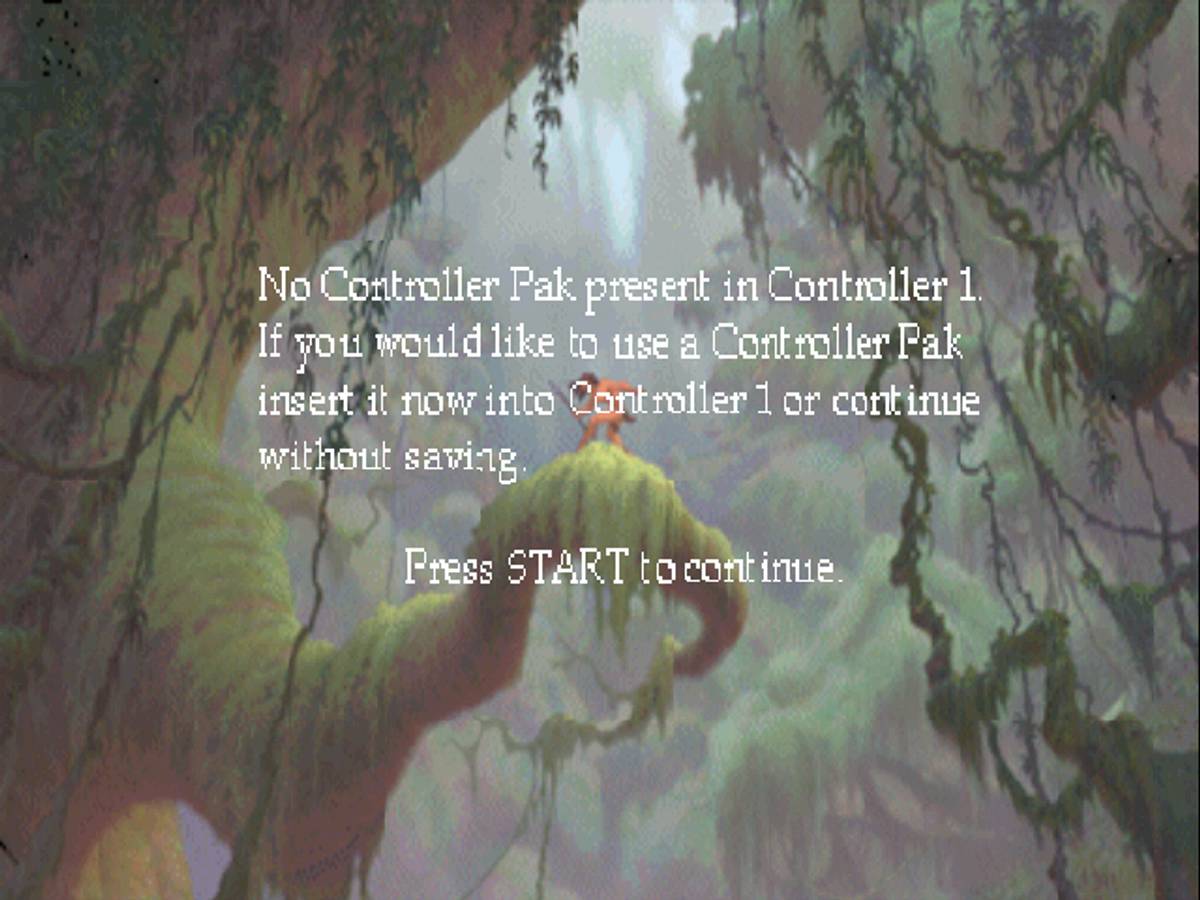 Disney's Tarzan ROM - N64 screenshot 1