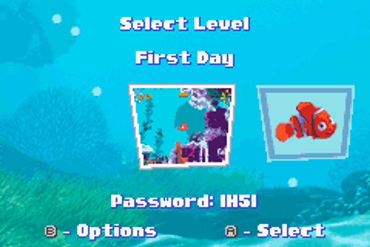 Disney•Pixar Finding Nemo ROM - GBA screenshot 3