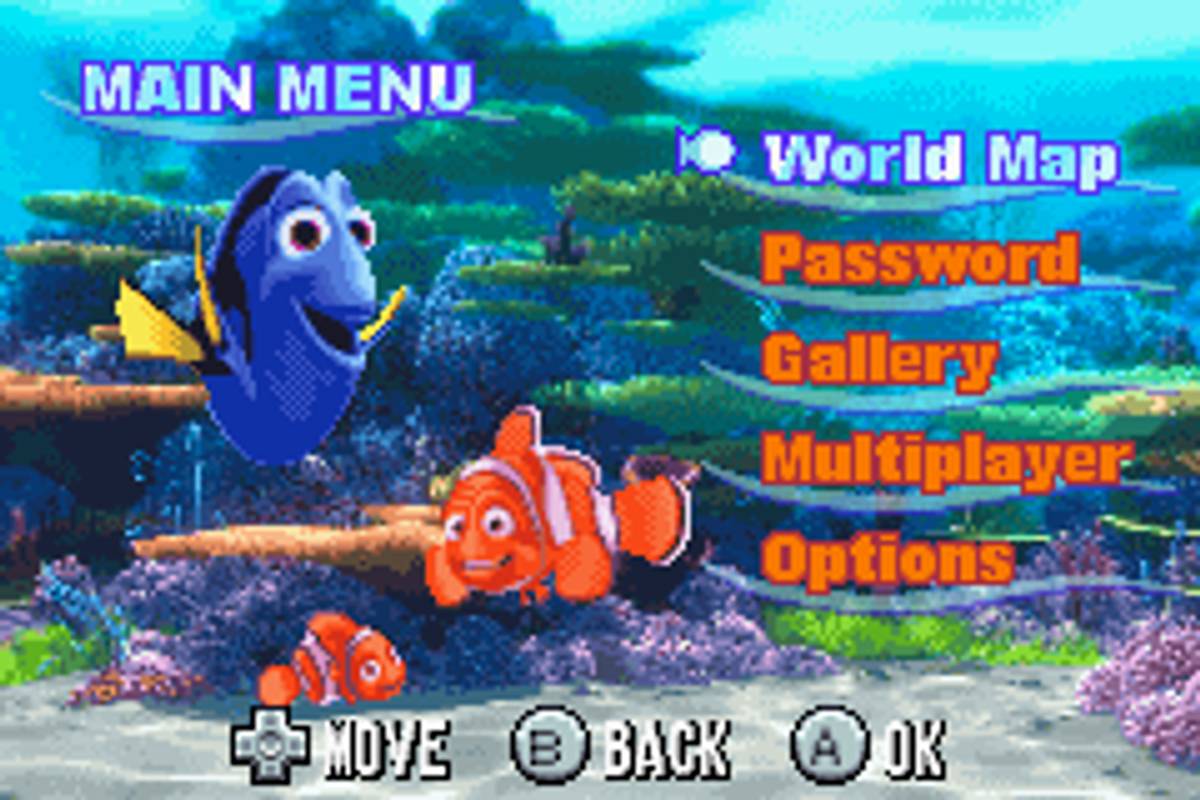 Disney•Pixar Finding Nemo: The Continuing Adventures ROM - GBA screenshot 3