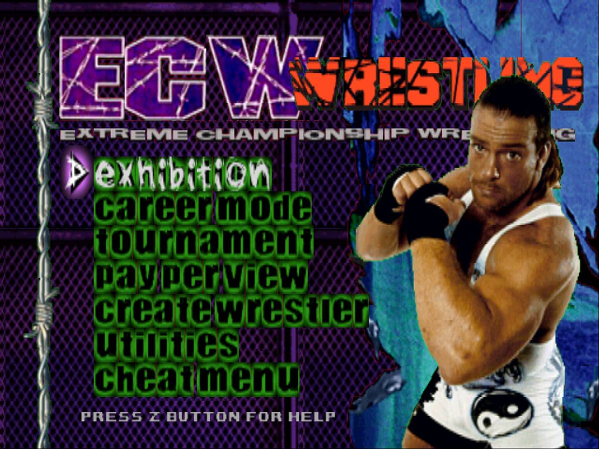 ECW Hardcore Revolution ROM - N64 screenshot 1
