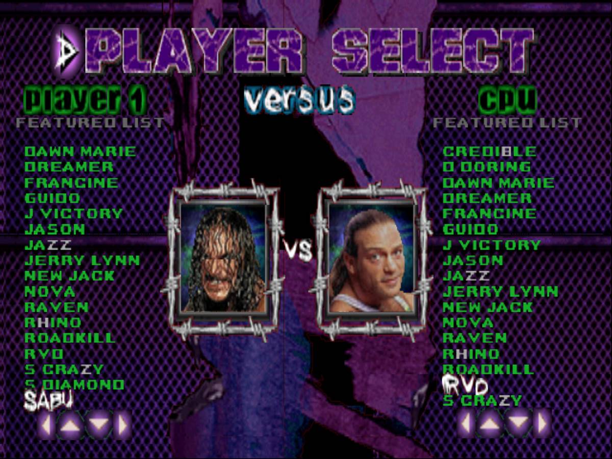 ECW Hardcore Revolution ROM - N64 screenshot 2
